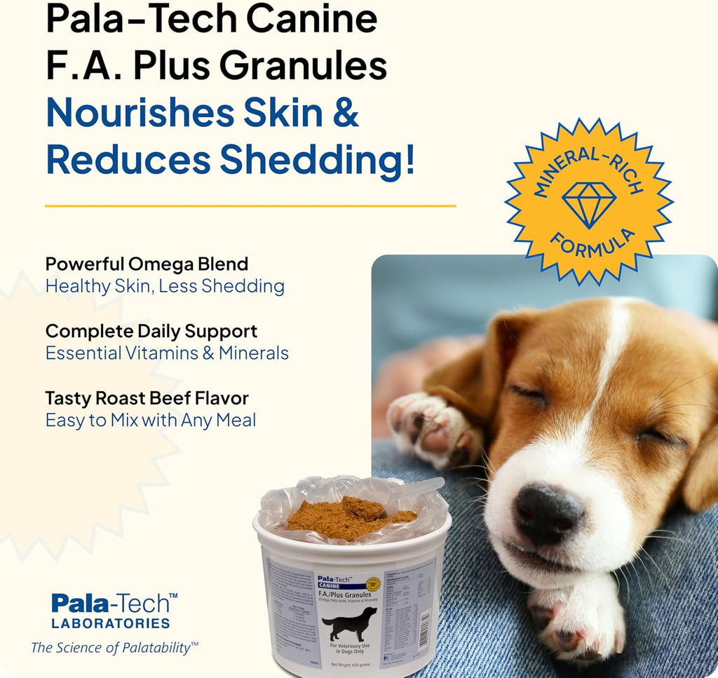 Pala-Tech Canine F.A. Plus Gránulos - Suplemento para Perros con Omega y Vitaminas