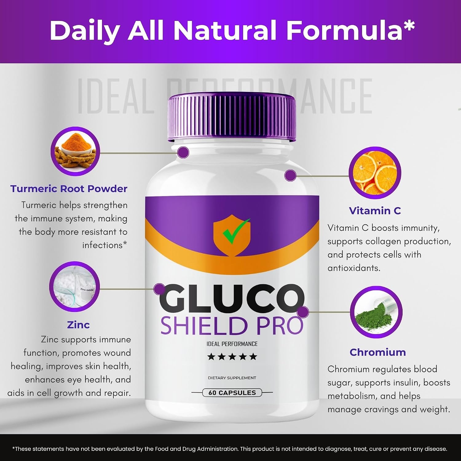 Gluco Shield Pro Advanced Blood Formula Cápsulas (2 Pack)