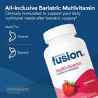 Bariatric Fusion Multivitamínico Bariátrico con Hierro Completo Masticable - Sabor Fresa - 120 Comprimidos