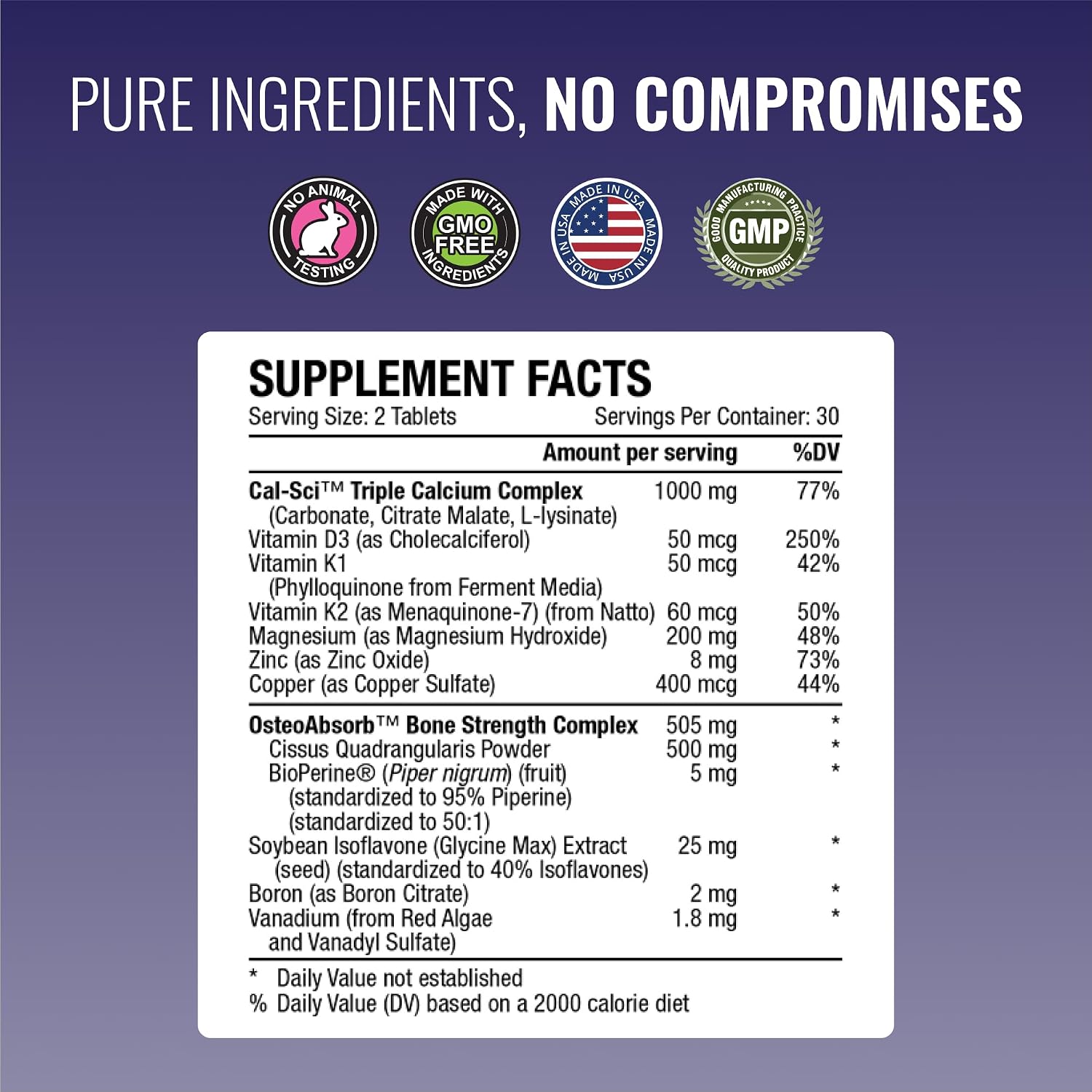 Approved Science Bonesyl - Fortalece los Huesos - K2, Magnesio, BioPerine - 180 Comprimidos Veganos