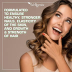 Wellgenix Purvana MAX – Biotina 5000mcg con MSM y Complejo B – Contribuye al Mantenimiento del Cabello, Piel y Uñas – 60 Cápsulas Veganas (Pack de 2)