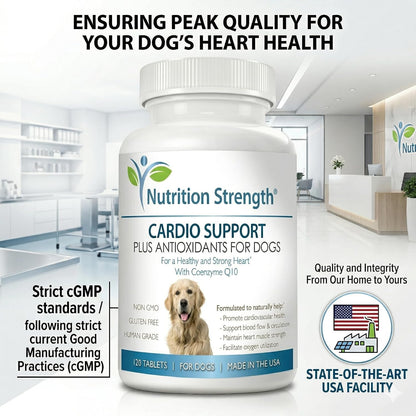 Nutrition Strength Cardio Support para Perros con Antioxidantes, L-Carnitina, L-Taurina, Coenzima Q10 y Vitamina E, 120 – Image 8