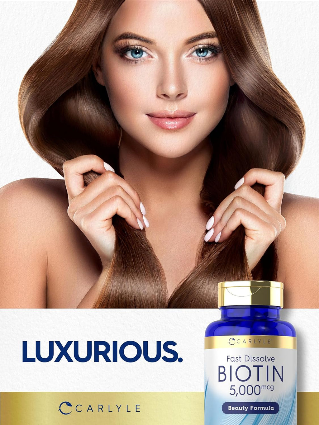 Carlyle Biotina 5000mcg - 250 Comprimidos de Disolución Rápida