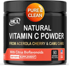 Vitamina C Natural de Acerola y Camu Camu en Polvo con Bioflavonoides - 90 Dosis