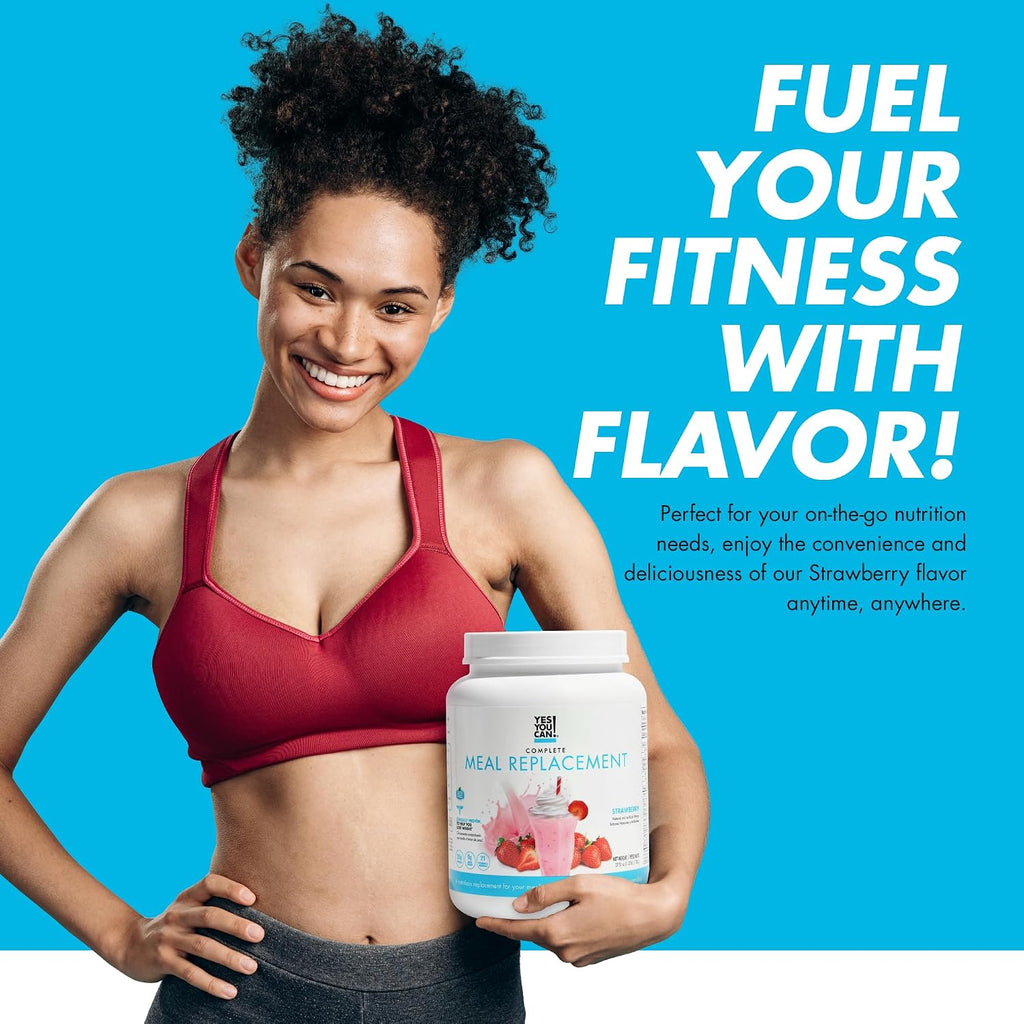 Yes You Can! Transformation Kit - Kit Completo de Sustitución de Comidas y Suplementos (Sabor Fresa)