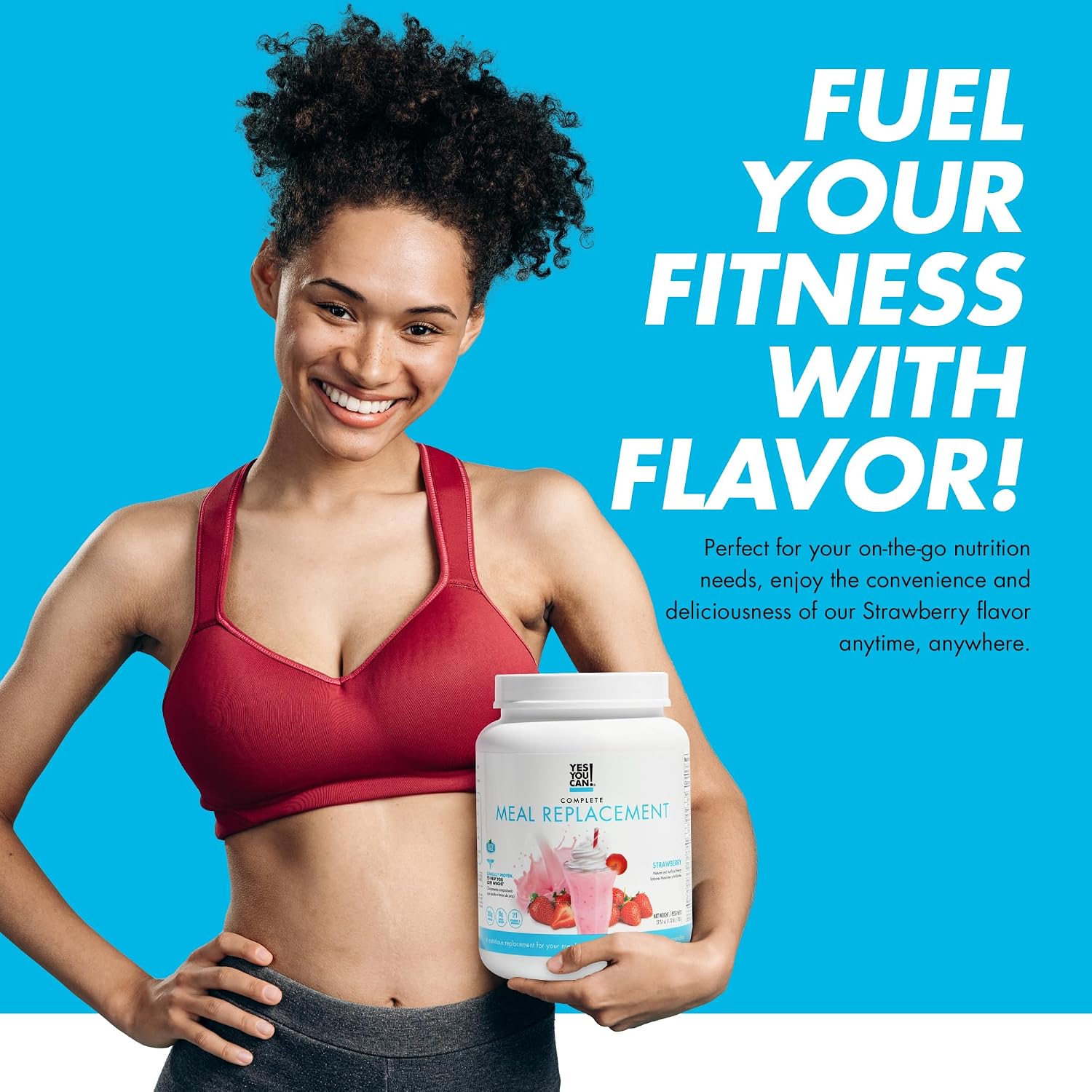 Yes You Can! Transformation Kit - Kit Completo de Sustitución de Comidas y Suplementos (Sabor Fresa)