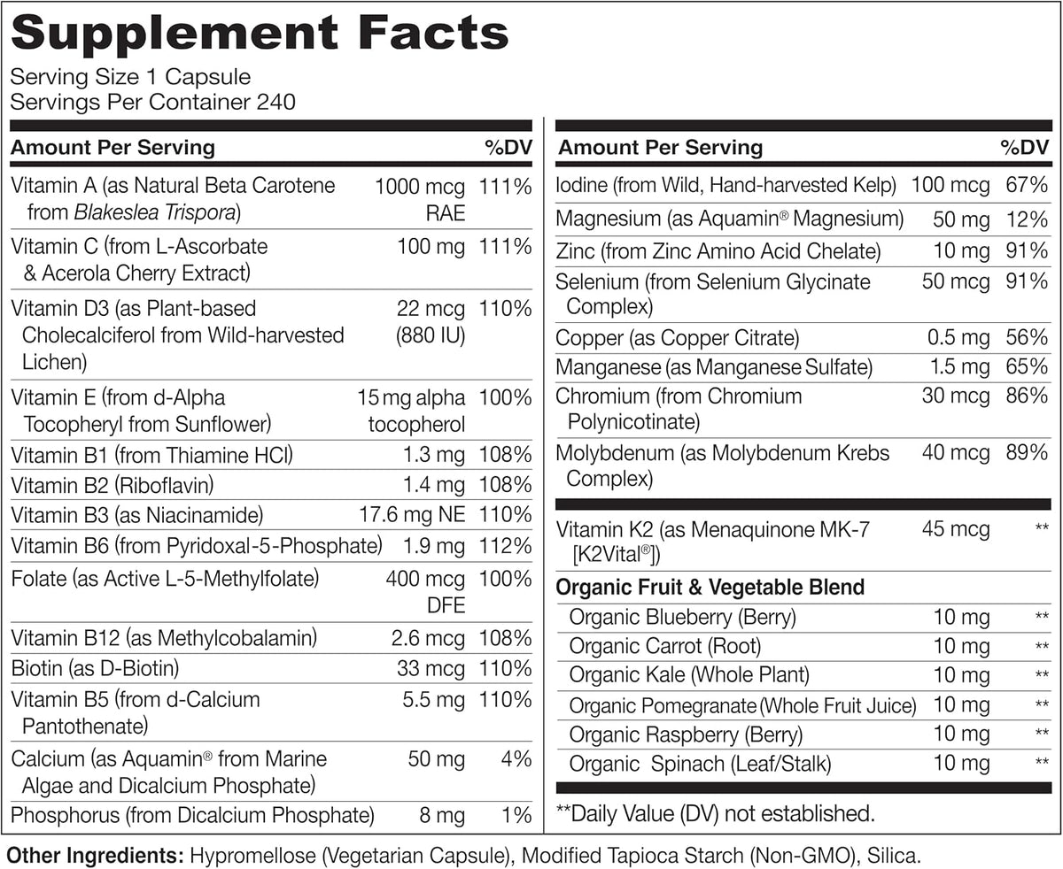 NATURELO Multivitamínico Diario para Hombres – Función cardiovascular y muscular: La vitamina K2 y el magnesio – Image 3