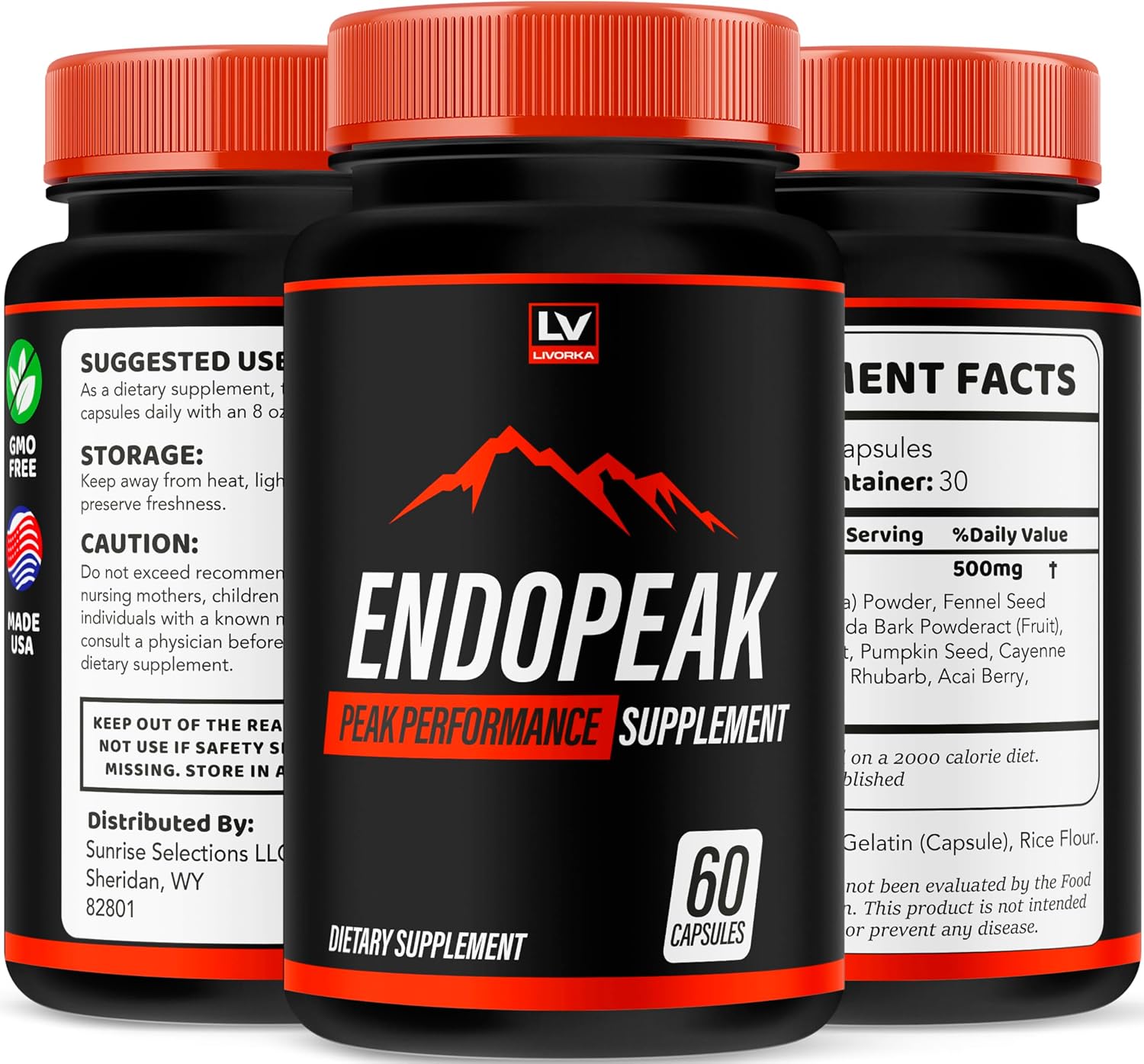 Endopeak - Endopeak para Hombres, Cápsulas, 60 Cápsulas para 1 Mes