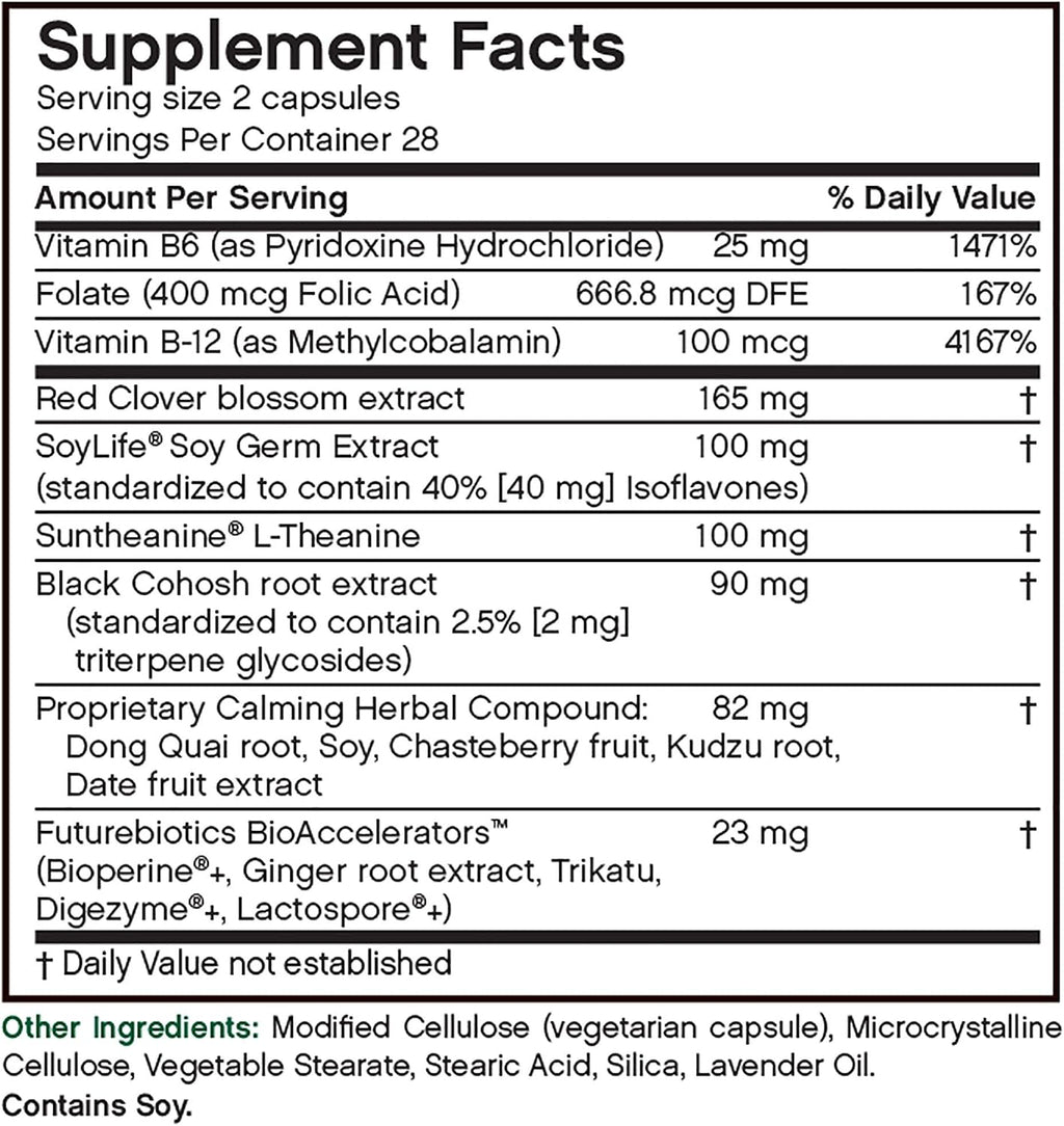 Futurebiotics Estrocomfort Cápsulas Vegetales, 56 Cápsulas