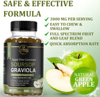 Gominolas de Graviola Soursop - 3000mg - Sin Azúcar - 60 unidades