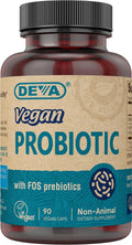 Deva Vegan Probiotic with FOS Prebiotics - 90 Capsules
