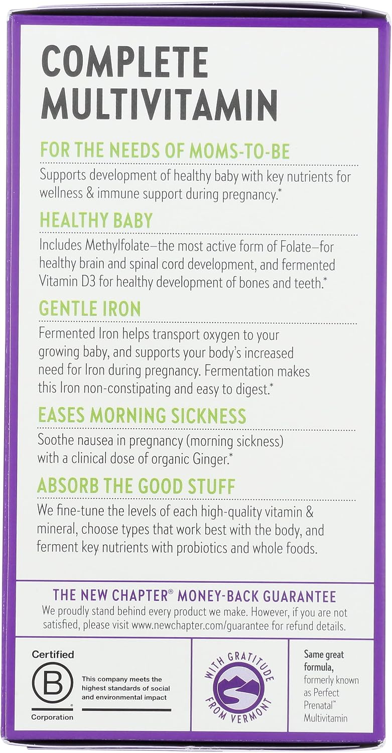 New Chapter Organic Perfect Prenatal, 192 tabletas