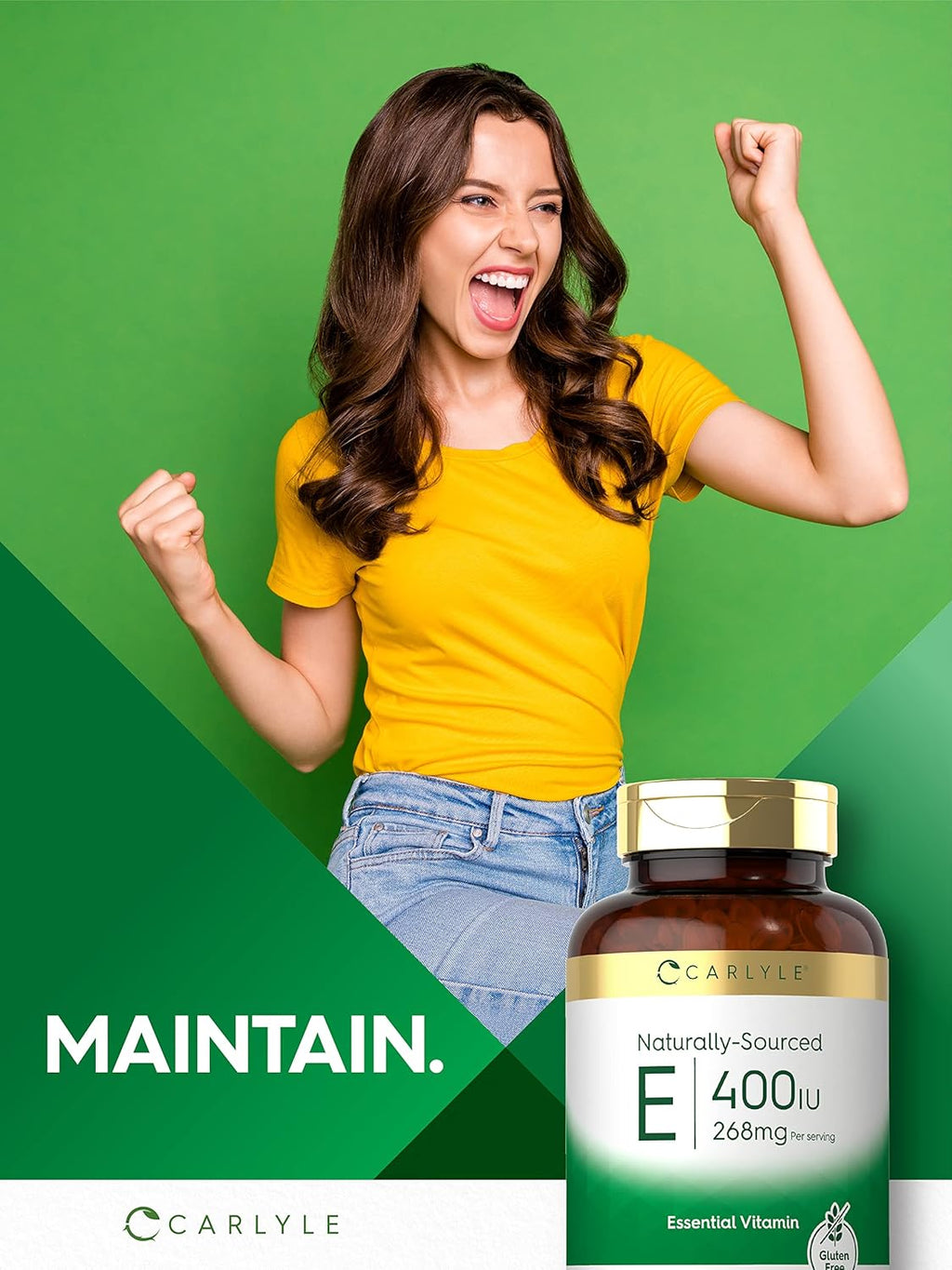 Carlyle Vitamina E 400 UI, 250 Cápsulas Blandas – Suplemento Natural