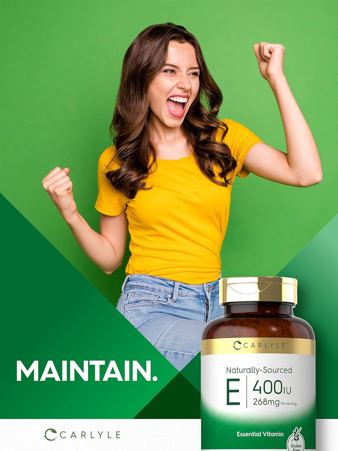 Carlyle Vitamina E 400 UI, 250 Cápsulas Blandas – Suplemento Natural