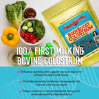 BodyBoost Colostrum Whole – Colostrum Bovino 100% en Polvo, Inmunoglobulinas y Lactoferrina, de Pasto, Salud Intestinal e Inmune, 227 g