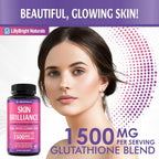 Glutatión 1500 mcg con Vitamina C - Suplemento para el Cuidado de la Piel - 60 Cápsulas