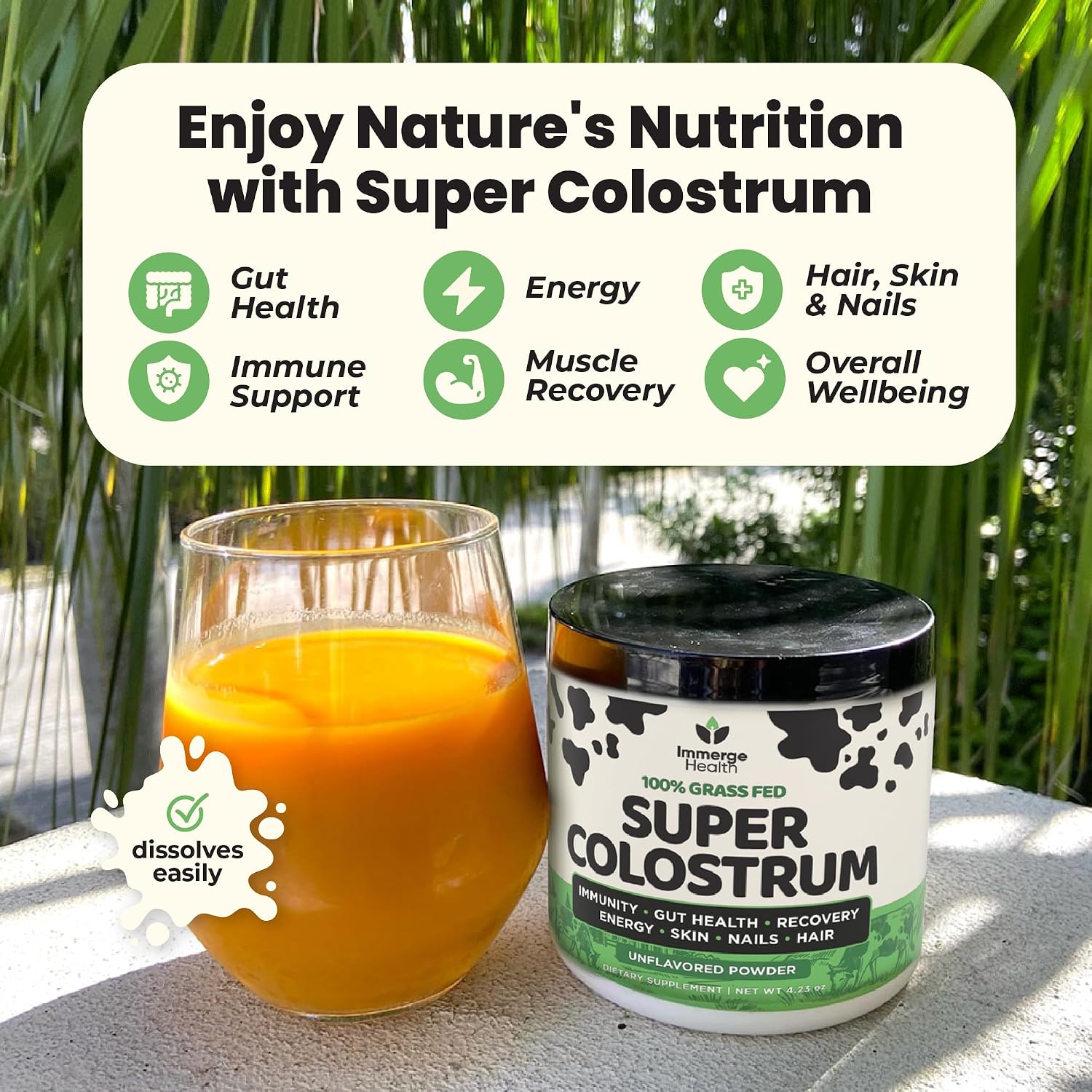 Super Colostrum en Polvo – Calostro Bovino Premium (60 Dosis)