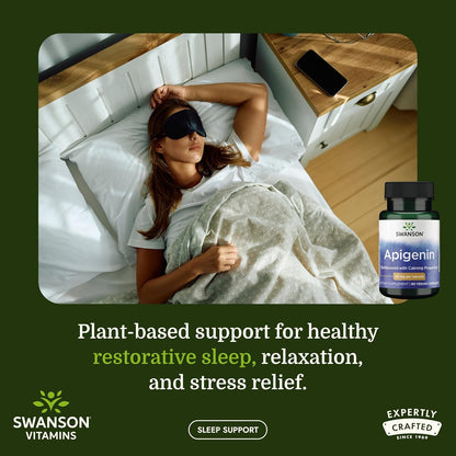 Swanson Apigenin – 90 Cápsulas, 50 mg – Ayuda a reducir la sensación de estrés y tensión nerviosa. – Image 2