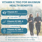 Igennus Complejo de Vitamina K de Alta Potencia, K1 y K2 (MK-4 y MK-7), 90 Cápsulas