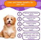 PawPuk Paws Suplemento Hepático y Renal para Perros con SAM-e, Silimarina, NMN y CoQ10