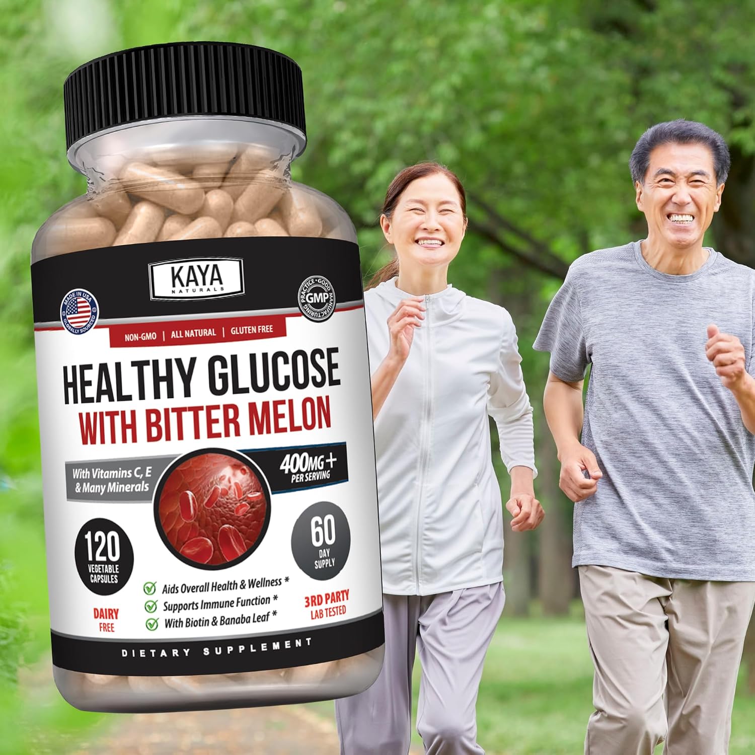 Kaya Naturals Healthy Gluco con Bittermelon – 120 Comprimidos