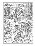 Creative Haven Country Farm Scenes Coloring Book: Libro de colorear para adultos - Escenas de granja
