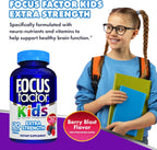 Focus Factor Kids Extra Strength - 120 comprimidos masticables (Pack de 3)