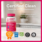 SmartyPants Gominolas Multivitamínicas para Mujeres, Omega 3 DHA/EPA, Metilfolato, CoQ10, Vitamina D3, C, B12, B6, A, K, Zinc, Tres Sabores de Fruta, 90 Gominolas (Suministro para 30 Días)