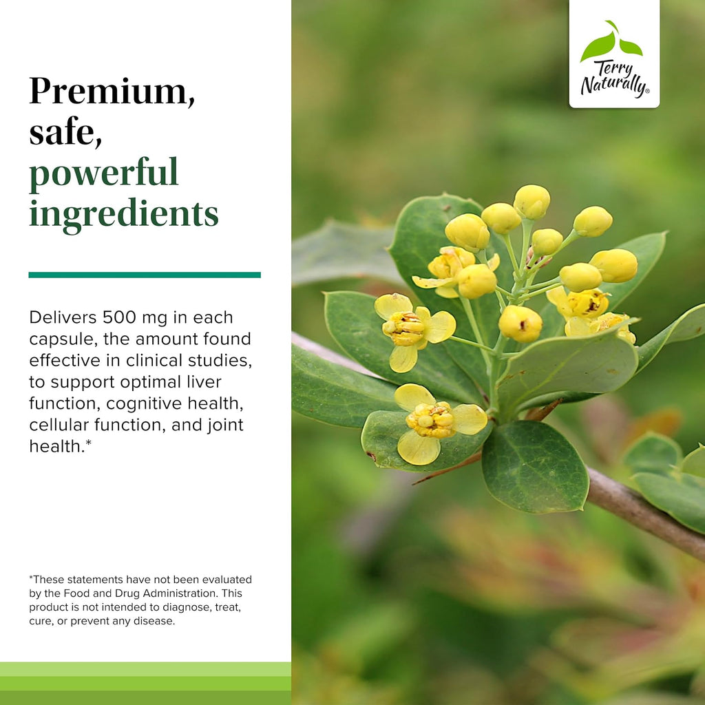 Terry Naturally Berberine - Suplemento con Berberina - 60 Cápsulas (Pack de 2)
