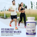 Nature's Nectar Suplemento para el Estrés y la Ansiedad – Cápsulas Keep Calm con Ashwagandha, GABA, Magnesio y 5-HTP – 60 Cápsulas
