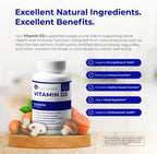 Vitamina D3 5000 UI | Apoyo Inmunitario, Óseo y Muscular | 120 Cápsulas Blandas - 4 Meses