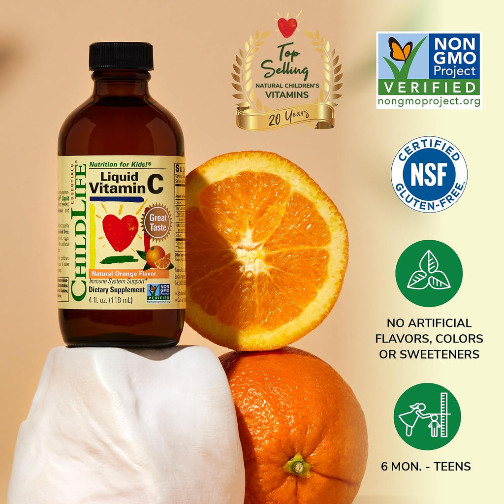 ChildLife Essentials Vitamina C Líquida para Niños - 4 fl oz (Paquete de 3)