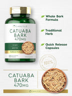 Carlyle Cáscara de Catuaba 470 mg, 120 Cápsulas