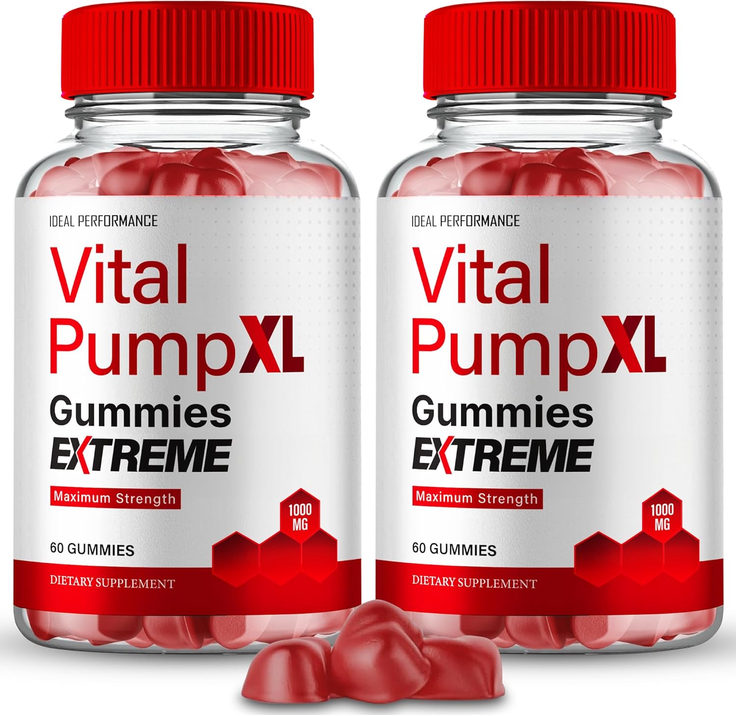 Vital PumpXL Gummies, Official Vital Pump XL Gummies para Hombres - Máxima Potencia, Apoyo Natural para la Salud y el Bienestar General, Fórmula Avanzada VitalPumpXL (Paquete de 2)