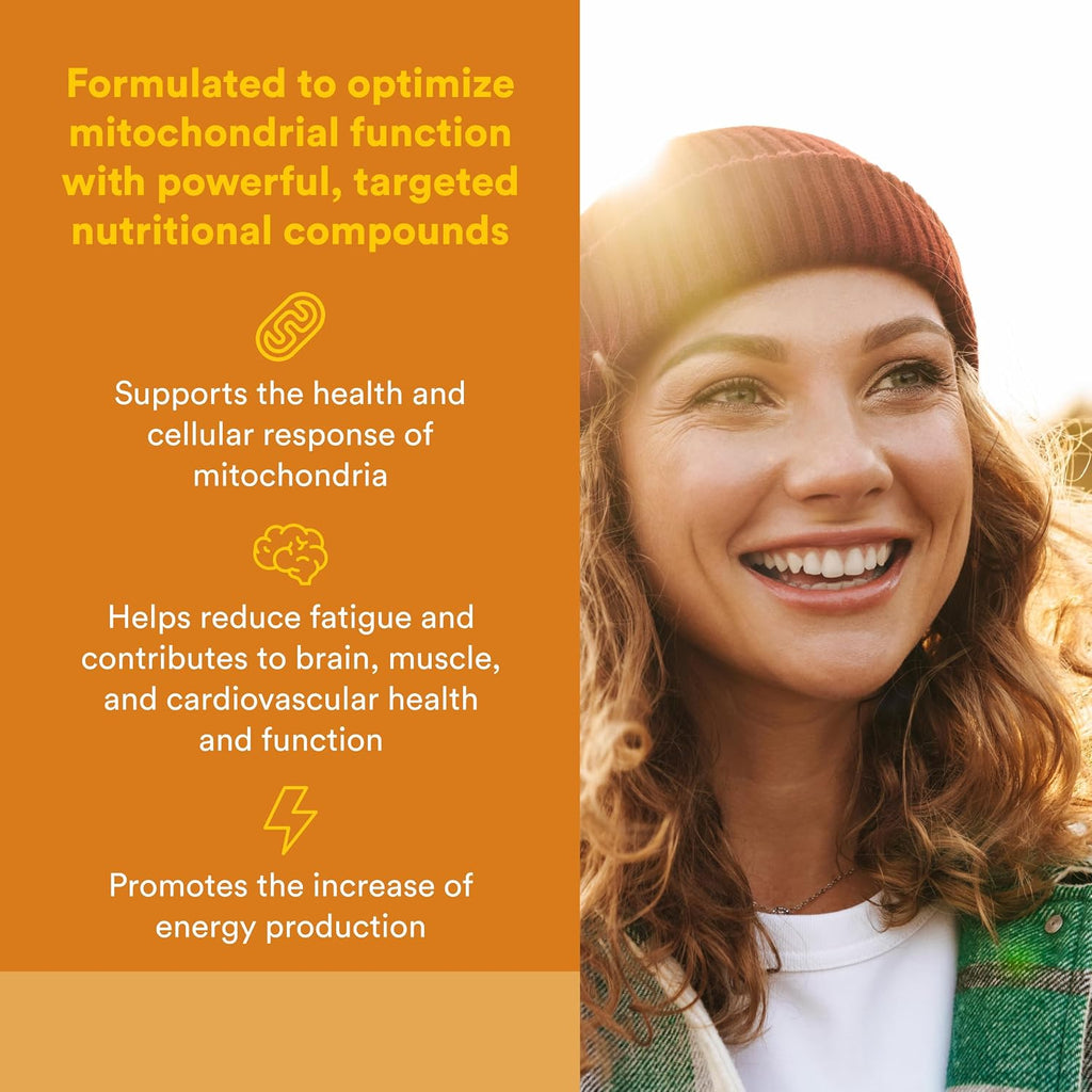 Natural Factors RegenerLife Cápsulas – Apoyo Mitocondrial y Energía Celular (120 Cápsulas)