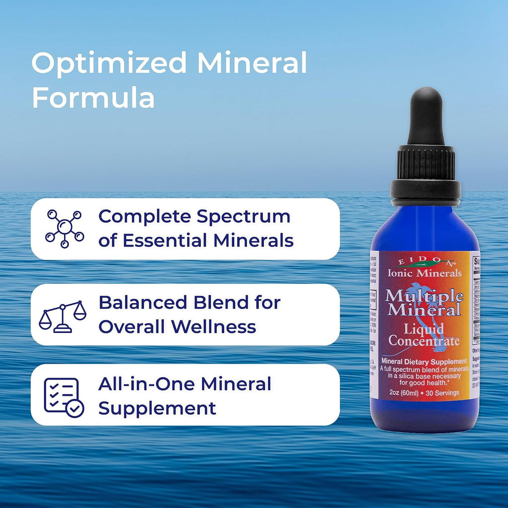 Eidon Ionic Minerals - Suplemento Multimineral, para Hombres y Mujeres - 18 oz