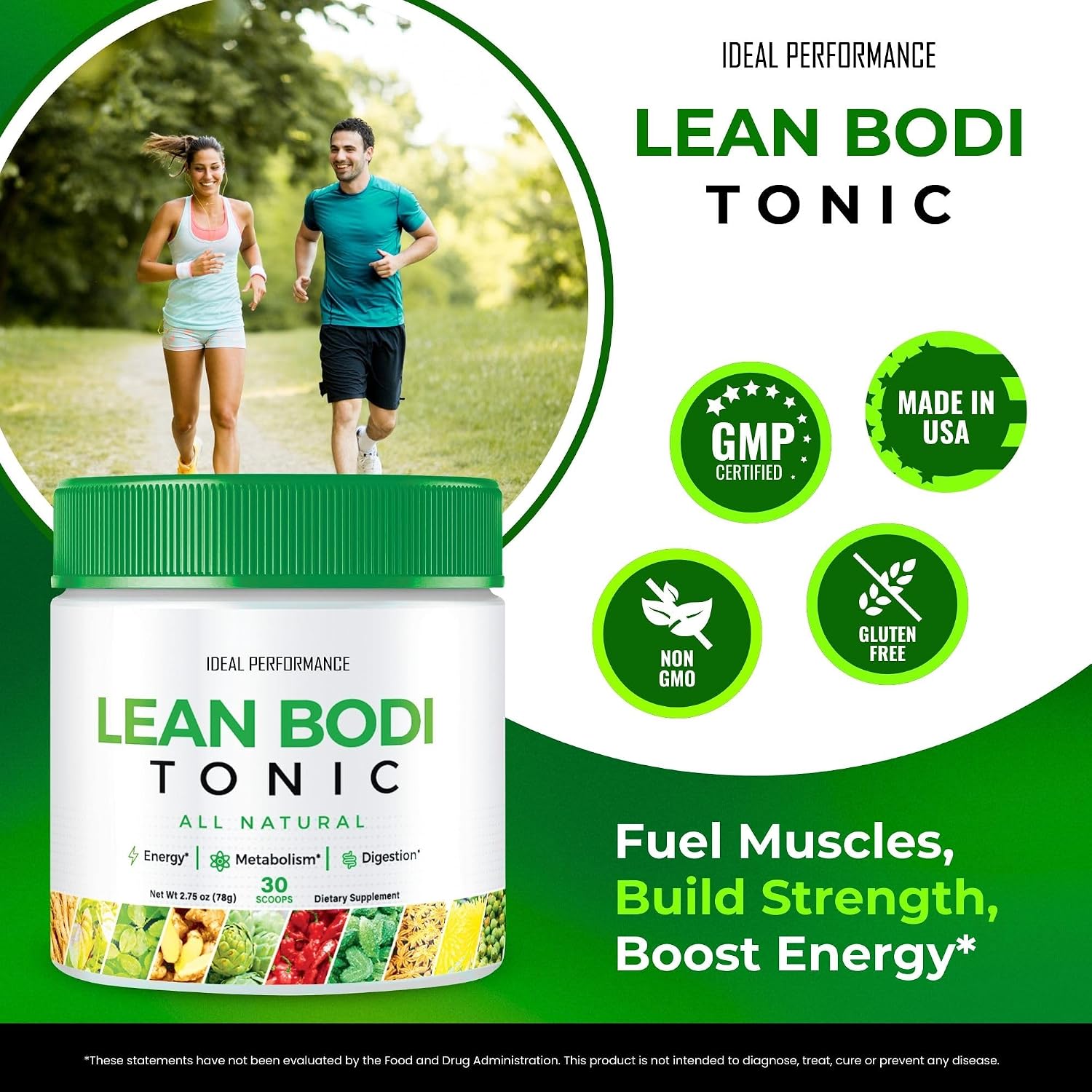 Lean Bodi Tonic Powder Official Formula - 5 Paquetes