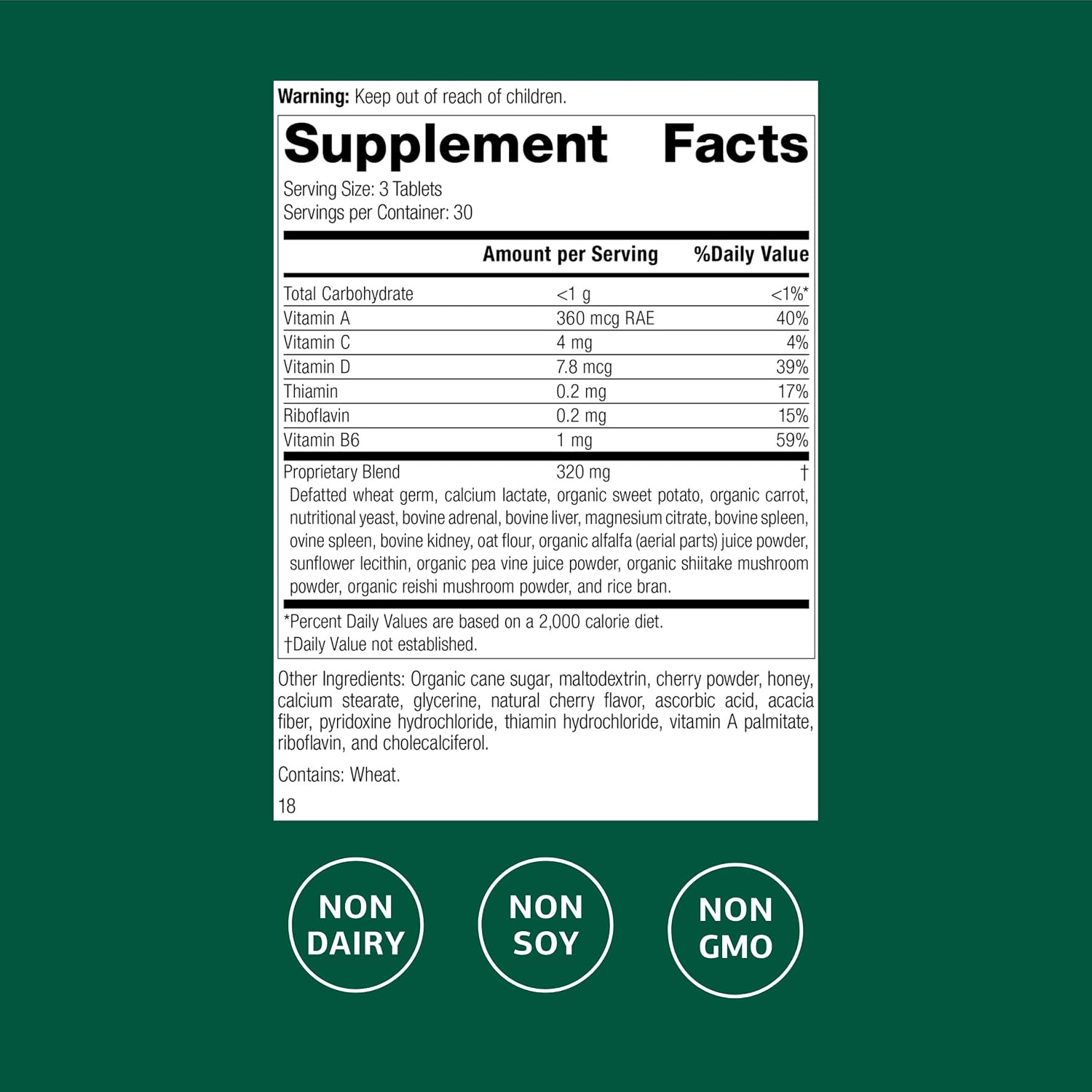 Standard Process Catalyn Chewable - Suplemento de Alimentos Integrales para la Función Celular - 90 Comprimidos