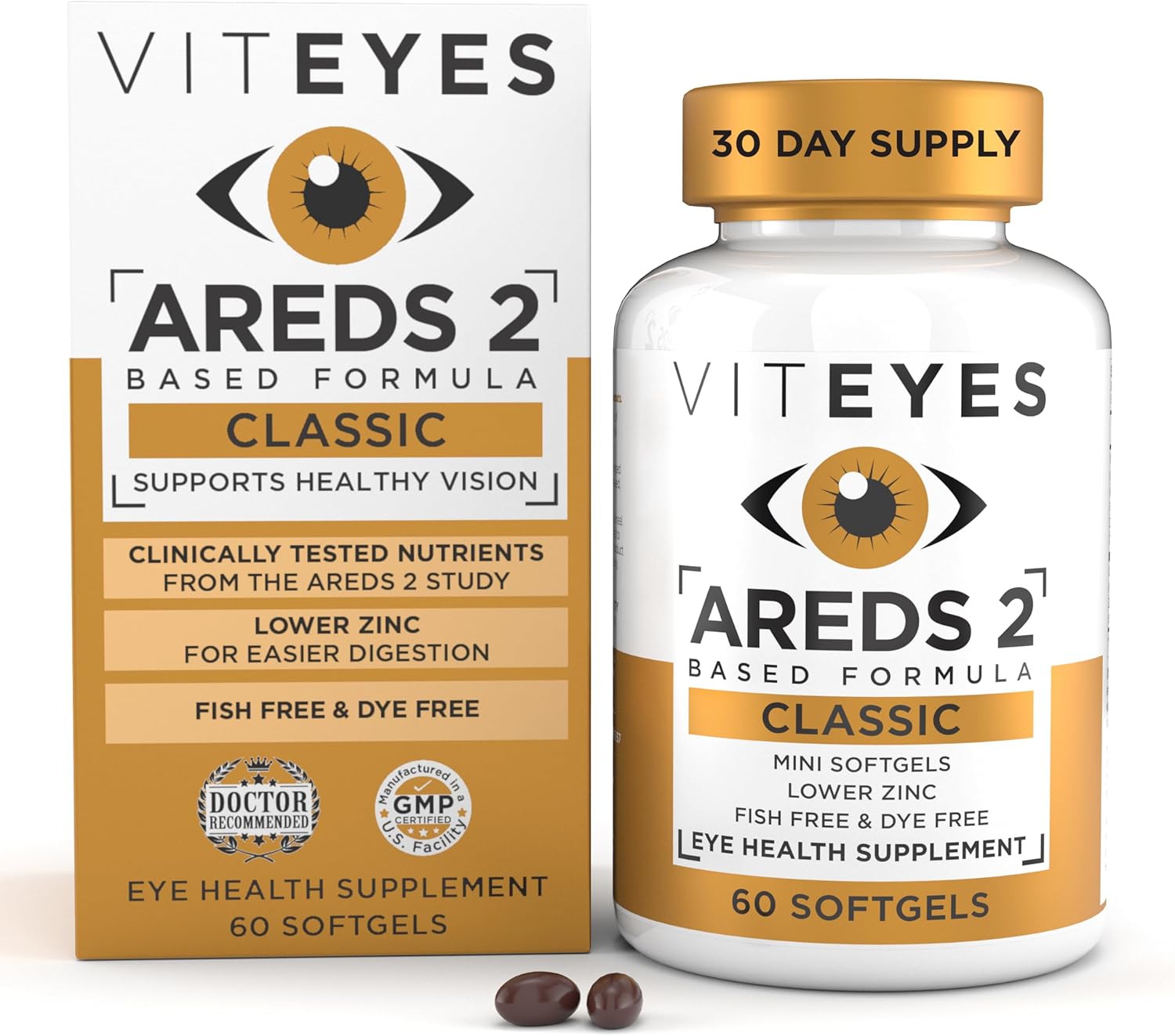 Viteyes AREDS 2 Classic Fórmula Macular en Cápsulas Blandas - 60 Softgels