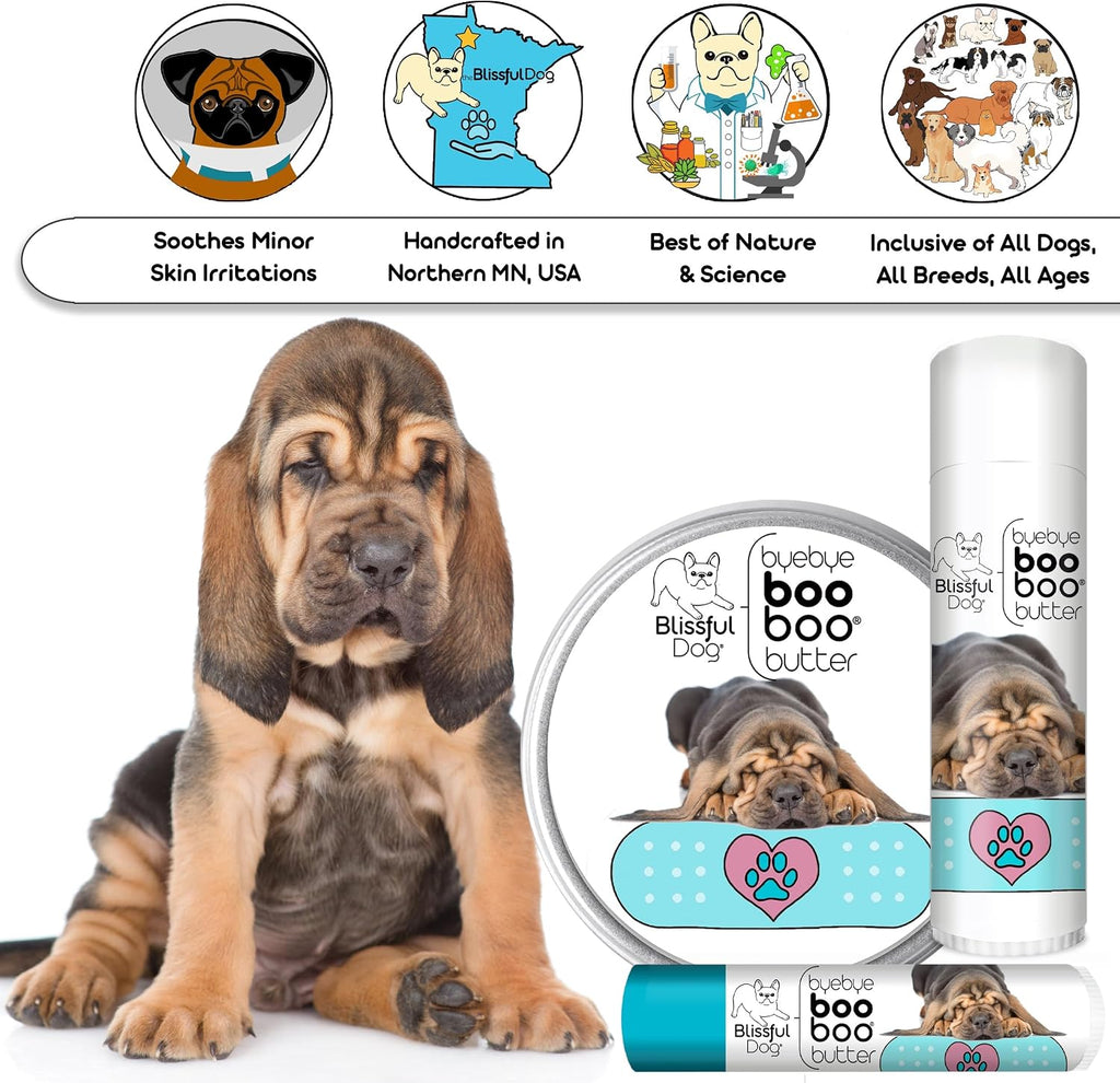 The Blissful Dog .50 oz Tubo de Mantequilla Booboo para Basset Hound