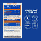 Biosil On Your Game - 60 Cápsulas Vegetales - con Complejo Patented ch-OSA - Aumenta la Producción de Colágeno para Alivio del Dolor Articular, Flexibilidad y Rango de Movimiento - Sin OGM - Suministro de 30 Días
