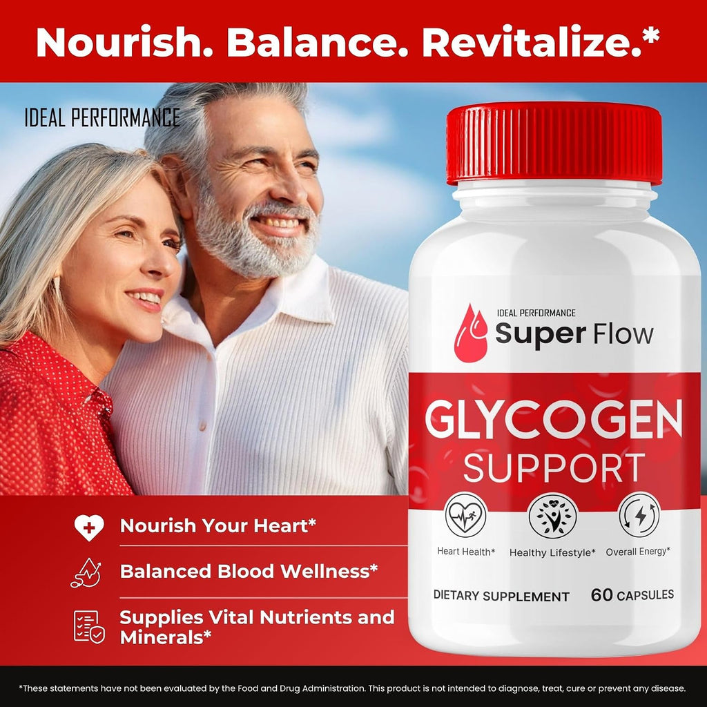 Super Flow Glycogen Support, Cápsulas para el Apoyo Glucogénico (5 Paquetes)