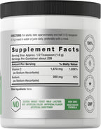 Horbäach Buffered Sodium Ascorbate Vitamin C Powder | 454 g (16 oz) | Vegano, No-GMO, Sin Gluten