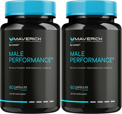 Maverick Cápsulas - Suplemento Oficial para Hombres, Fórmula Avanzada para Vitalidad y Resistencia, Ingredientes Naturales, 2 Paquetes (120 Cápsulas)