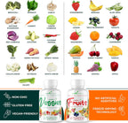 Fruits & Veggies Cápsulas - Superalimento Natural con Vitaminas y Minerales - Suplemento de Frutas y Verduras para Adultos (Paquete de 6, 90 Cápsulas cada uno)