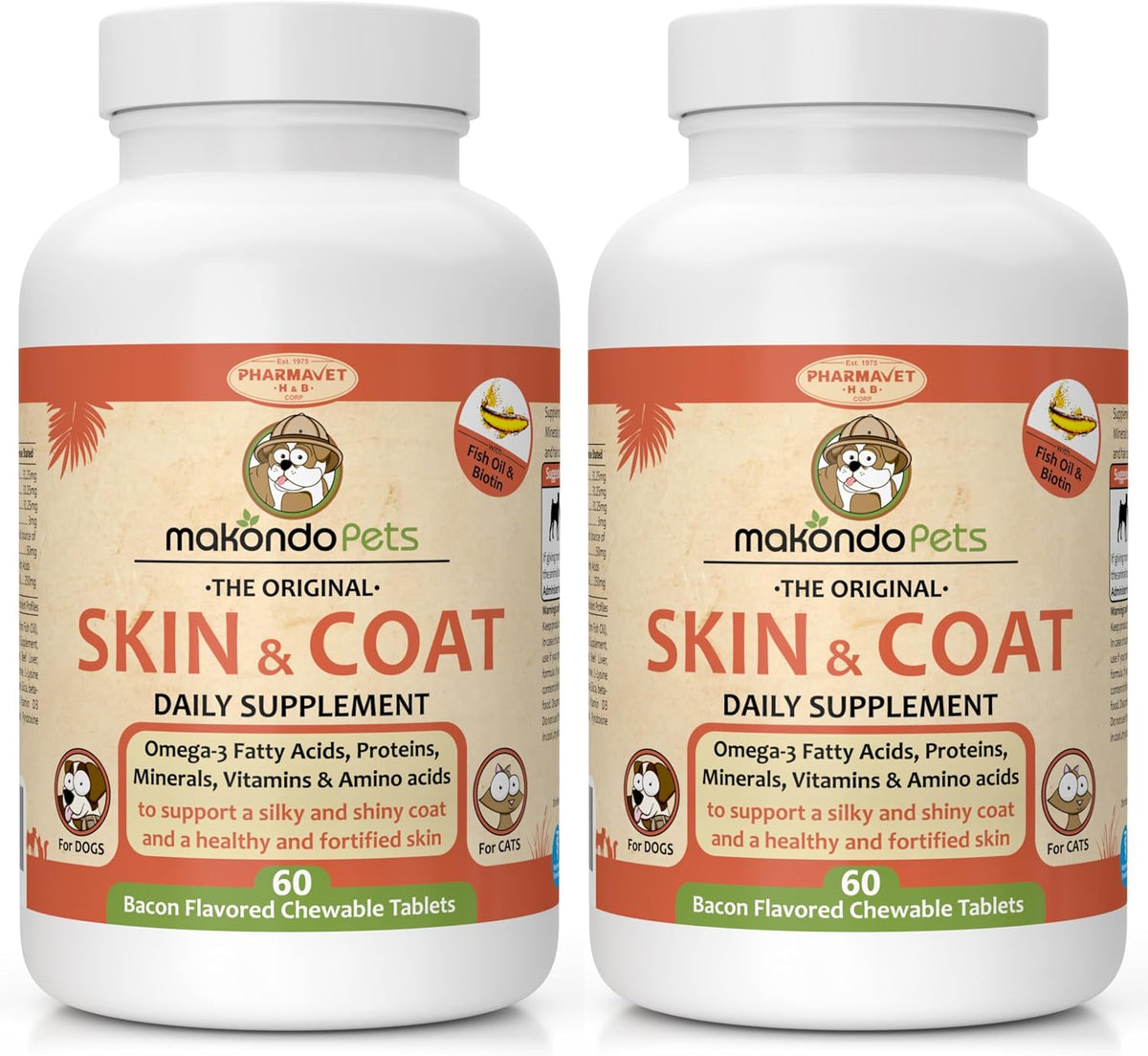 Makondo Pets Suplemento de Aceite de Pescado – Mantener una piel hidratada y libre de descamación. – Image 1