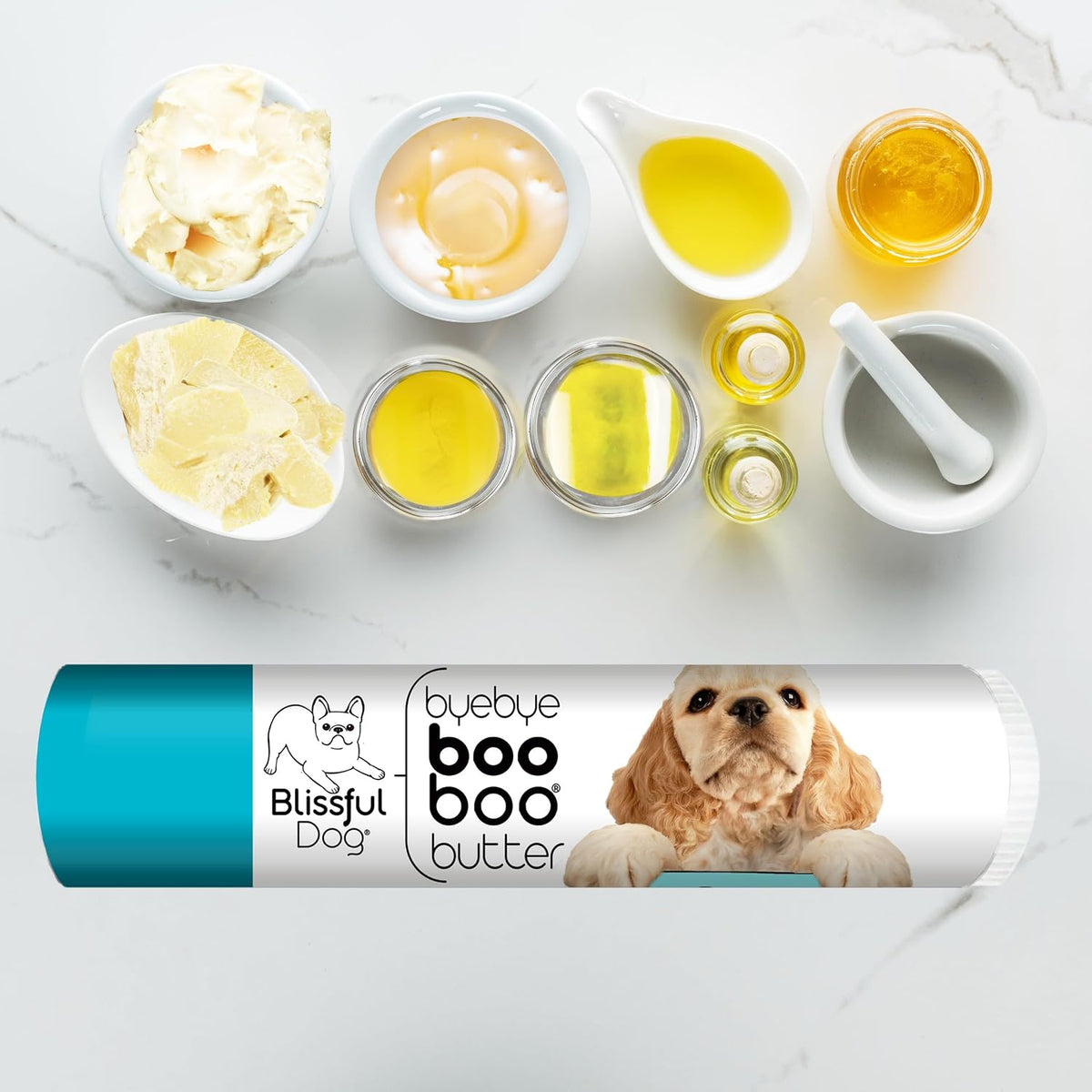 The Blissful Dog .15 oz Tube Cocker Spaniel – Aceites de oliva, ricino, aguacate, almendra y coco: nutren y – Image 2