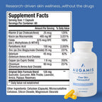 Augamis Tratamiento Hormonal para el Acné Femenino – Suplemento Libre de DIM para Piel Clara, Rostro y Cuerpo – 60 Cápsulas, 485 mg