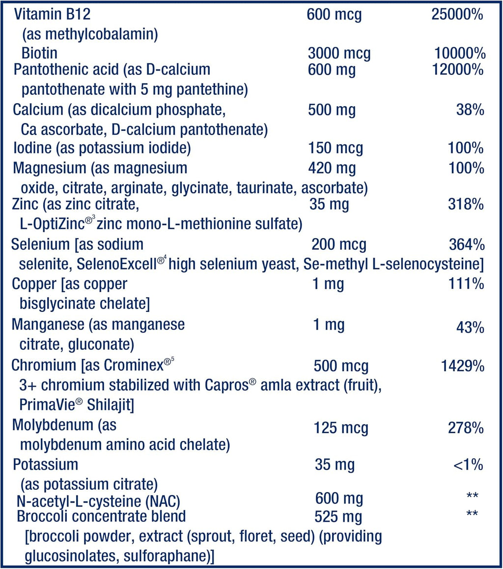 Life Extension Mix, 240 comprimidos - Complejo multivitamínico y mineral con extractos de frutas y vegetales