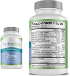 Nutranize Zone Sistema Twin-Pack - Cápsulas Matutinas y Nocturnas con Magnesio, Vitamina D3, K2 MK7, Metilfolato, Cromo y Melatonina - 30 Días (120 Cápsulas)